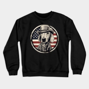 Patriotic Bedlington Terrier Crewneck Sweatshirt